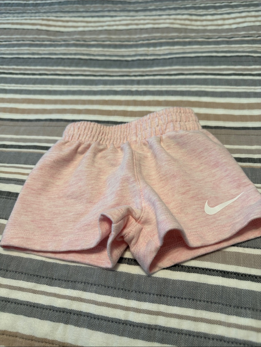 Nike Pink Heather Girls' Athletic Shorts